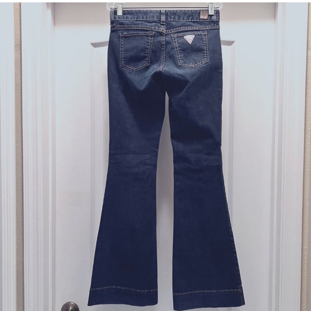 Guess Charlie Ultra Flare Dark Blue Jeans 26 - Picture 5 of 13